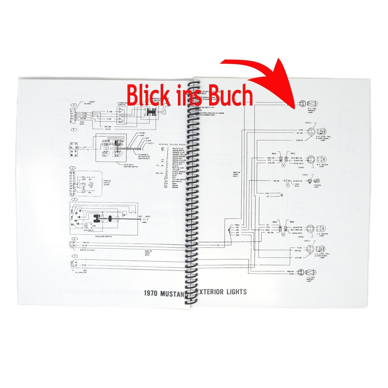 Buch Wiring Diagram 70 - Schaltplan Groß