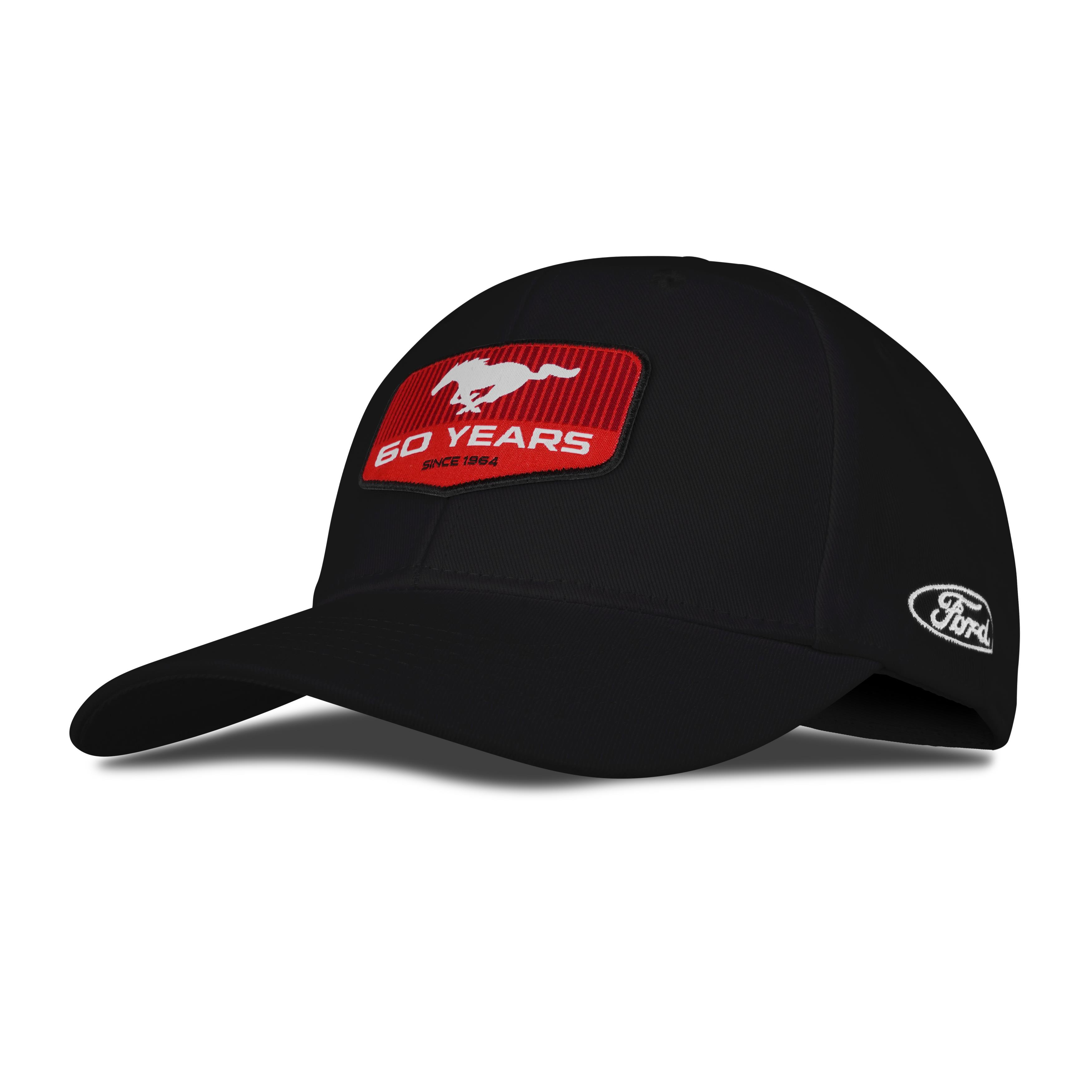 Ford Mustang 60. Years Baseball Cap, Schwarz