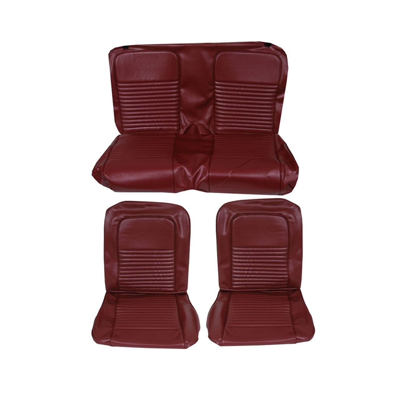 Sitzbezugsatz Standard, 67 Coupe, Rotbraun (Maroon)