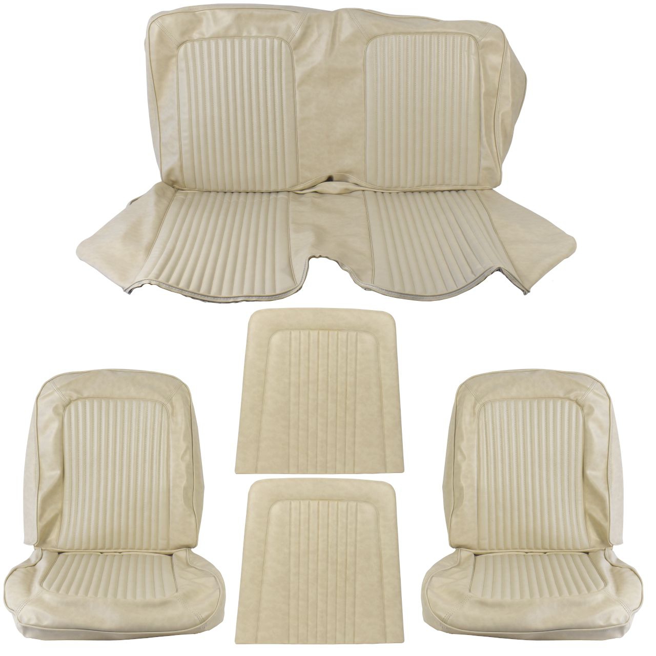 Sitzbezugsatz Standard, 68 Coupe, Beige (Parchment)