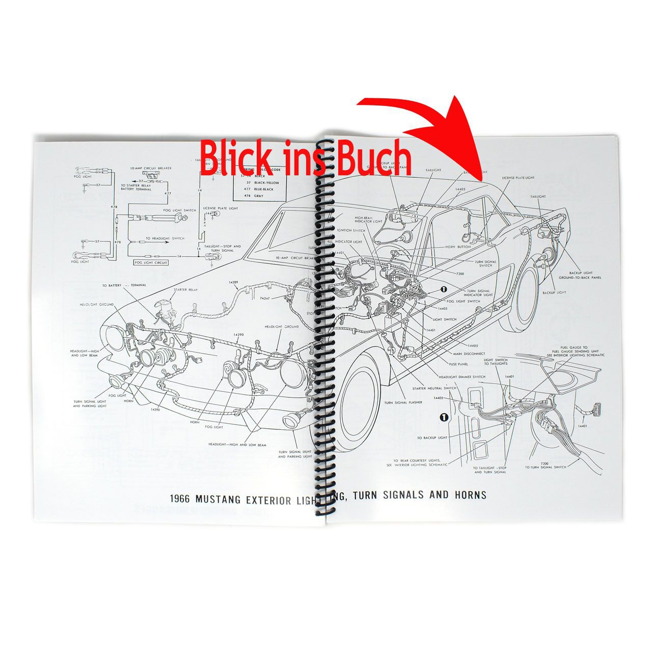 Buch Wiring Diagram 66 - Schaltplan Groß