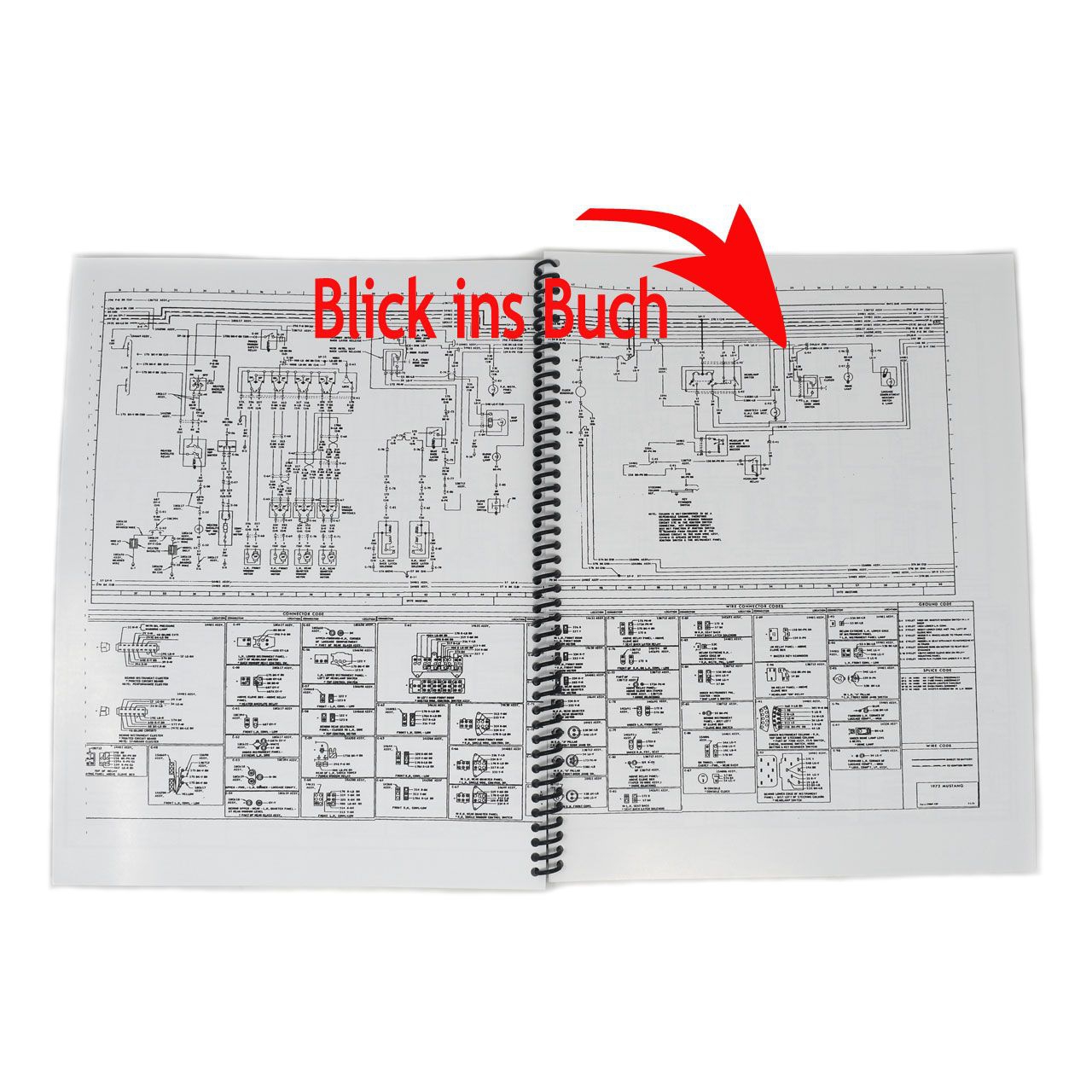 Buch Wiring Diagram 72 - Schaltplan Groß