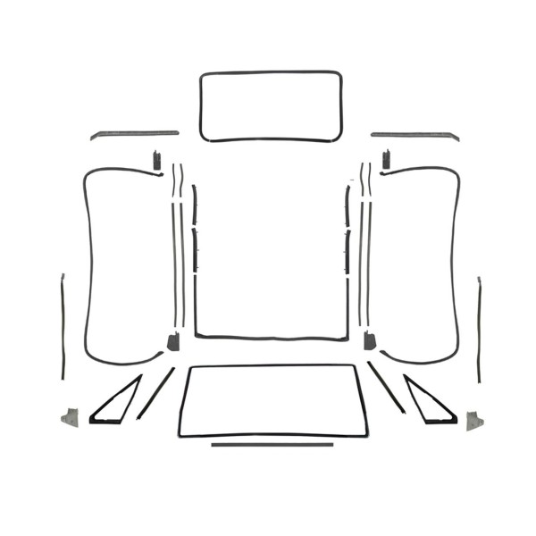 Dichtungsset Karosserie für 67-68 Cabrio